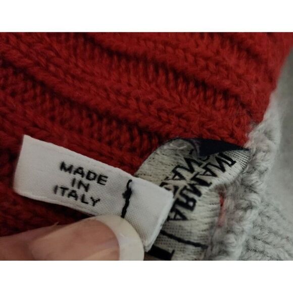 Vintage 90s AJ Armani Jeans Long Sleeve Full Zip Cardigan Sweater Womens Size L - Picture 5 of 7